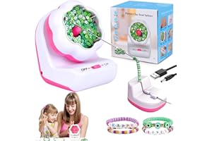 DAMIGHT Clay Bead Spinner, Electric Bead Spinner for Jewelry Making, USB Charging Bracelet Maker Machine,Bead Spinner Needles and Thread for Making Waist Beads, Bracelet, Necklace
