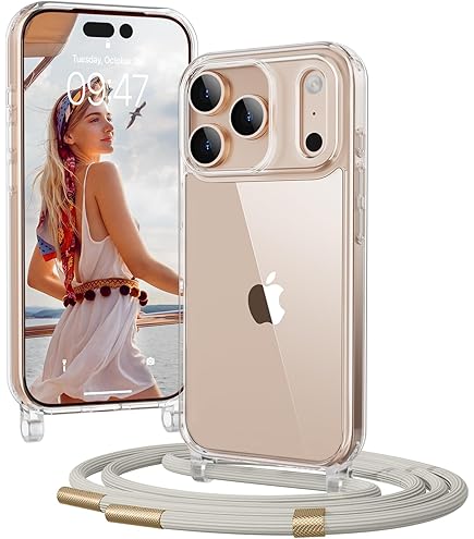 Coalbooliy Custodia con Cordino per iPhone 11 6,1, Morbido