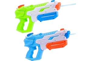 iFunLong Water Gun Toys for Kid, 2 Pack Water Gun Toys for Kids with 29 ft Range - Water Pistols Set for Party Blaster Swimming Beach Summer Pool Bath Beach Toy for Kids and Adults