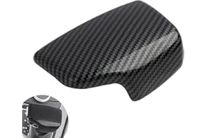 FANXAOLNES Auto Carbon Fiber Print Schalthebelknauf Abdeckung Trim Ersatz Schalthebel Kompatibel mit Audi A4 S4 A4 Allroad A5 S5 RS5 Q7, Ersatz Schalthebel Zubehör für Innenraumgestaltung, 2016-2023 Modelle