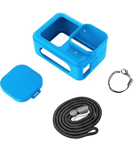 ULBTER Accessoire pour GoPro Hero 13 Hero13 Protection écran pour Objectif Couvercle Batterie étui en Caoutchouc Cordon Capuchon d'objectif étui de Protection