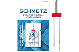 SCHMETZ | 1 Ago per macchina da cucire | Universale gemello | 130/705 H ZWI 4.0 | Spessore 4.0/80