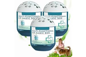 DEWPPXI Indoor Luftreiniger Staub Entferner Magic Box,Indoor Air Purification Dust Removal Magic Box,Multifunktionale Lufterfrisch Staubfänger,Langanhaltende Frische für Haustierbereiche und Zuhause (3 Stück)