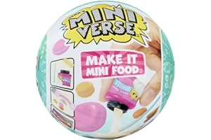 MGA's Miniverse Make It Mini Food Cafe Series 2 - DIY Resin Play in Blind Ball Packaging - Unbox Surprise Ingredients & Kitchen Accessories - Great for Kids and Collectors Aged 8+