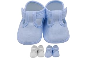 Humpti Patucos Bebé Recién Nacido Piqué con Broche Velcro, Ropa Bebe Niño 0-3 Meses, Calidad y Suavidad, Ideal para Primera Puesta y Regalo Bebé de Bautizo