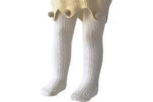 PONCEAU Baby Tights Cable Knit Baby Leggings Toddler Soft Tights Winter Socks for Girls Newborn Stockings for Boys