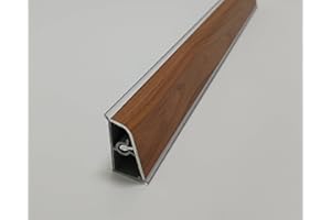 Generico Alzatina per Piani da Cucina in pvc, spalletta per top con la seguente misura= 2 metri lineari compresa di 1 Tappo SX, 1 Tappo DX, 1 Angolo SX, 1 Angolo DX. (vari colori) (1, ciliegio)