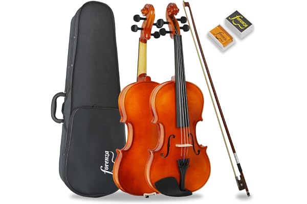 Forenza Uno Series 4/4 Tenue De Violon Pleine Grandeur Pour Débutant Avec Étui Dur Léger, Archet En Bois, Colophane, Cordes En Acier