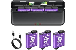 Palogreen Osmo 360/Action 6/5 Pro/4/3 batterier 2250 mAh med laddare för -DJI Osmo 360/Action 6/Action 5 Pro/Action 4/Action