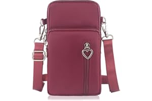 DuoLmi Crossbody Bags for Women, Waterproof Phone Pouch Wrist Bag Zipper Phone Bag Small Handbag Crossbody Shoulder Bag Compatible with iPhone 15 Pro Max/15/14/13/12/11 Samsung Galaxy S23 S22…