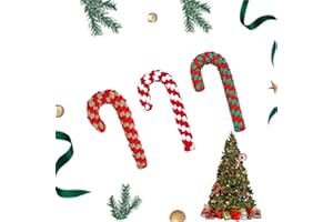 WUWENY Weihnachts Zuckerstange Seil, 3 Stück Hunde Kauspielzeug, Baumwolle Hundespielzeug, Weihnachten Geschenk, Quietschendes Haustier Spielzeug Mit Seil, Dog Toys Geeignet Als Geschenke für Hunde