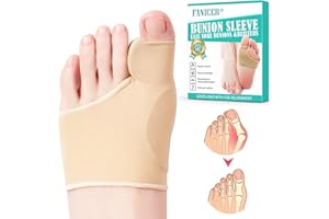 TPUBMITY Calcetines Hallux Valgus, Corrector de Juanetes, Corrector Hallux Valgus con Separador para el Dedo Gordo, Separador y Protector de juanetes, Corrector dedos del pie para aliviar (37-43 M, Piel)
