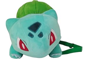 CYPBRANDS Pokémon Mochila de Peluche diseño Bulbasaur 35 cm, Color Verde