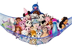 Lilly's Love Teddy Hammock - Toy Storage for Soft Stuffed Animals - (Blue)