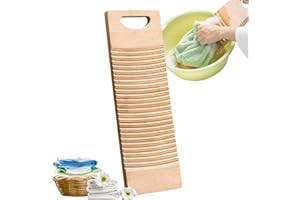 Libetter for Hand Washing Clothes - Hand Washing Clothes Board for Laundry - Wood Anti-slip Laundry Cleaning Board for Home School, Household Hand Washer, 3 Sizes 16/20/24Inch