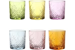 PASABAHCE 5877634 6 Bicchieri Timeless in Vetro, Colori Assortiti, Cl 34