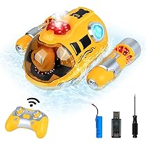 OBEST Afstandsbediening Haai, 2,4 GHz RC Elektrisch Onderwater Speelgoed, Flexibel Zwembad Cadeau voor Kinderen (Zwart) (blauw