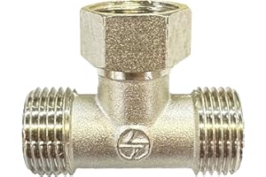 Tee Connector SENRISE 1/2" 3 Way Hose Connector T-Shape Equal Pipe Connecting Fittings for Water Pipe Adapter/Coupler (Type B)