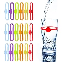 Set 36 Segnabicchieri In Silicone - 6 Stili Divertenti Per Feste, Matrimoni E Eventi - Foto 4