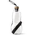 BLACK+BLUM | Eau Good Filter Water Bottle | Filtered Water using Traditional Japanese Binchotan Charcoal Filter Sticks, for Healthy Hydration | Leak Proof, BPA Free Tritan | Black, 800 ml
