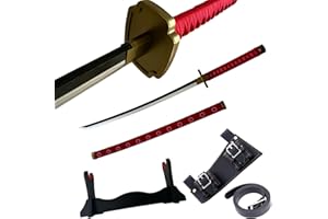 DFDVYE Épée d'anime de Cosplay – Épée de Tueur de démons, réplique de Katana de 104,1 cm avec Support d'épée et Ceinture, Parfaite pour Le Cosplay, Les représentations sur scène et Les Cadeaux à Texture