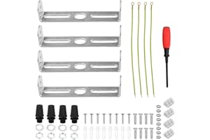 BlueXP Plafond Lumière Plaque Trousse 75 mm 4 PièCes Accessoires de Remplacement pour Support de Montage de Plafonnier en MéTal Avec Vis pour Fixation de Suspension Applique Murale