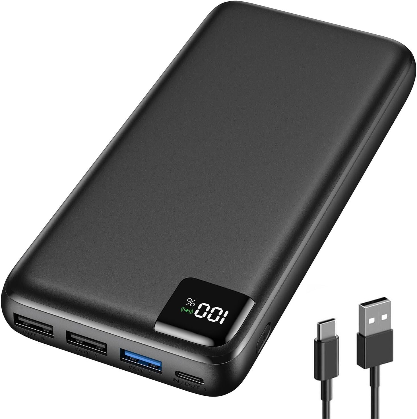 A ADDTOP Power Bank 20000mAh Batería Externa - 22,5W USB C Carga Rapida Cargador Portátil con 4 Salidas Bateria Portatil para Teléfono Tabletas