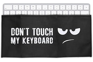 kwmobile Housse écran Clavier Compatible avec Apple Magic Keyboard - Protection Clavier PC - Blanc-Noir