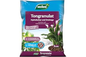 Westland billes d’argile, 5 l – Boules d’argile pour hydroponie et drainage des plantes d’intérieur et extérieur, sans additif chimique