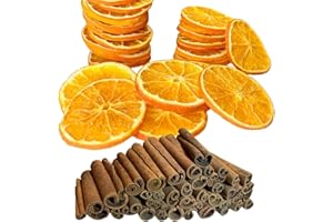 ENDLOS SCHENKEN 20 x suszone plastry pomarańczy i 20 x pałeczki cynamonowe, wieniec bożonarodzeniowy, dekoracja, dekoracja bożonarodzeniowa, wieniec adwentowy