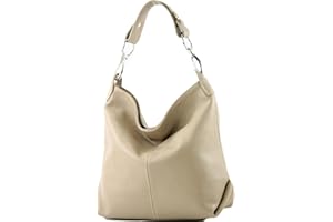 modamoda de - T168 - ital. Schultertasche Henkeltasche aus Leder