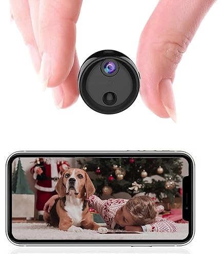 KUUS C2 Mini Caméra Surveillance WiFi 1080P : Caméra Cachée Avec Détection Mouvement, Vision Nocturne Et App Gratuite !