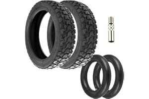 Natcoo 8,5 Pouces Pneus Tout-Terrain Trottinette 50/75-6.1 + Chambre à Air Épaisse 8 1/2 x 2, Forte Adhérence, Antidérapant, kit Confort Haute Performance pour Xiaomi M365, Pro, Pro2, Mi3 (2 Sets)