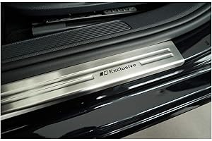 ‎TUNING-ART tuning-art 839 Edelstahl Einstiegsleisten Set passend für VW Golf 7 Variant Limo 2012-2021, Farbe:Silber