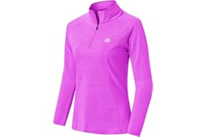 AjezMax Mujer Deportiva Camiseta de Manga Larga Secado Rápido Fitness Invierno Golf Tops