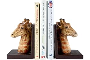 BURWELLS Hand-Painted Giraffe Bookends Home Decorative Ornaments Scuptures