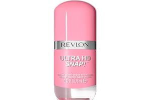 Revlon Ultra HD Snap Nail Polish, Long Lasting Vegan Formula, Quick Drying & One-Coat Full Coverage Colour (8ml) Damsel In A Dress (008) Unisex