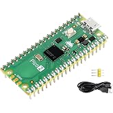 UeeKKoo Raspberry Pi Pico 2 Mikrodenetleyici Kartı ile Uyumlu, Sarı &Ouml;n Lehimli Başlık ile, Resmi RP2350 Chip, &Ccedil;ift &Ccedil;ekirdekli
