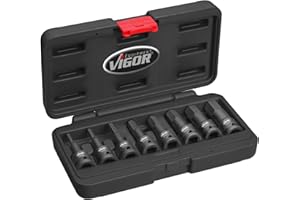 Vigor V7019 - Juego de punteros de impacto (1/2")