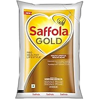 Saffola Gold, Pro Healthy Lifestyle Cooking Oil, Helps Keep Heart Healthy, 1 L Pouch