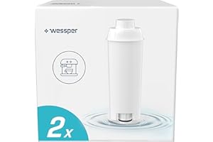 Wessper Cartucce Filtro Acqua Aqua Lunga Compatibili con Macchine da Caffè Automatiche Delonghi DLSC002, SER3017 & 5513292811 - ECAM, ESAM, ETAM, SECAM - Confezione da 2