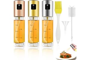 HNBTX Pulvérisateur D'huile,Bouteille pour Huile D'olive,Spray Huile Cuisine Air Fryer,3 Pièces Spray pour Huile Alimentaire,100ml Vaporisateur Huile Cuisine pour Barbecue,Salades,Cuisson