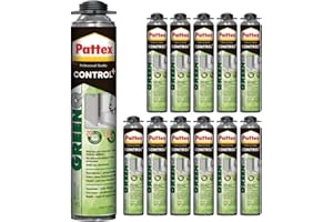 TMPPRO Mousse de montage pour pistolet à mousse, mousse de construction, mousse PU, étanchéité et remplissage (12 x 750 ml)