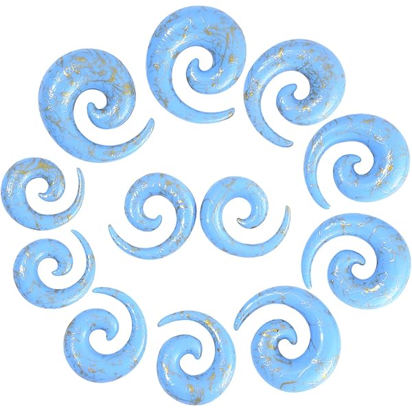 Set 20 Dilatatori Per Orecchio Longbeauty - 10 Paia In Silicone Morbido, Da 6 A 25 Mm - Foto 8