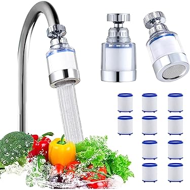 Kraankraanwaterfilter, Uooker 2 Stuks Keukenkraanfilter Met Actieve Kool Verwijdert Chloorfluoride Zware Metalen Hard Water Kraankraanwaterfilter, Uooker 2 Stuks Keukenkraanfilter Met Actieve Kool Verwijdert Chloorfluoride Zware Metalen Hard Water