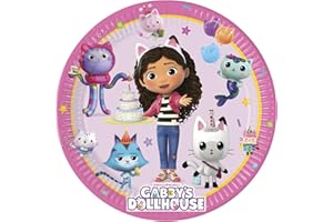 PROCOS Gabby´s Dollhouse Paper Party Plates (8pk - 9in / 23cms)