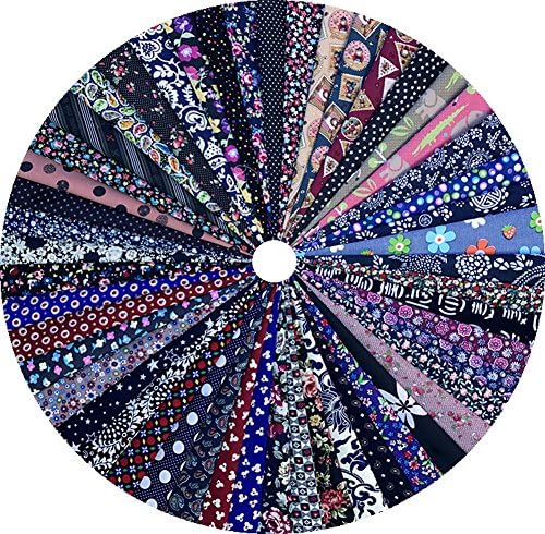 Grannycrafts50pcs 11.8x7.87 Inches (30x20cm) Top Cotton Printed Craft Fabric Bundle Squares Patchwork Lint Print Cloth Fabric Tissue DIY Sewing Scrapbooking Quilting Dark Colours