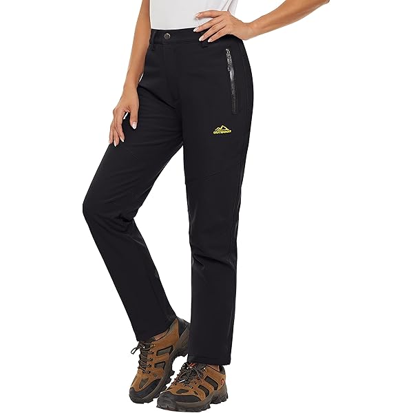 Thermal Ladies Fleece Lined Waterproof Trousers Thermal Womens