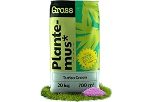 PLANTEMUS* PLANTEMUS Concime per Prato Turbo - Primavera e Estate, Microcristalli Ultrasolubili, Ricco di Azoto, Tecnologia Tedesca, 20 KG copre 700 m²