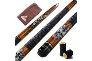 ‎CUESOUL CUESOUL Rockin Series 57 "21 Unzen Maple-Pool Queue Set mit Gewindeschoner/Wellenschutz und Cue Handtuch